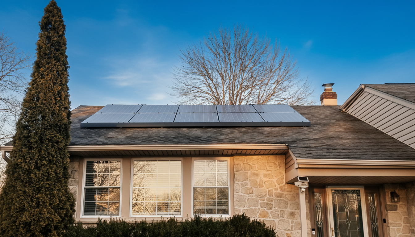 Solar panels installed on Haydee's home in New Jersey